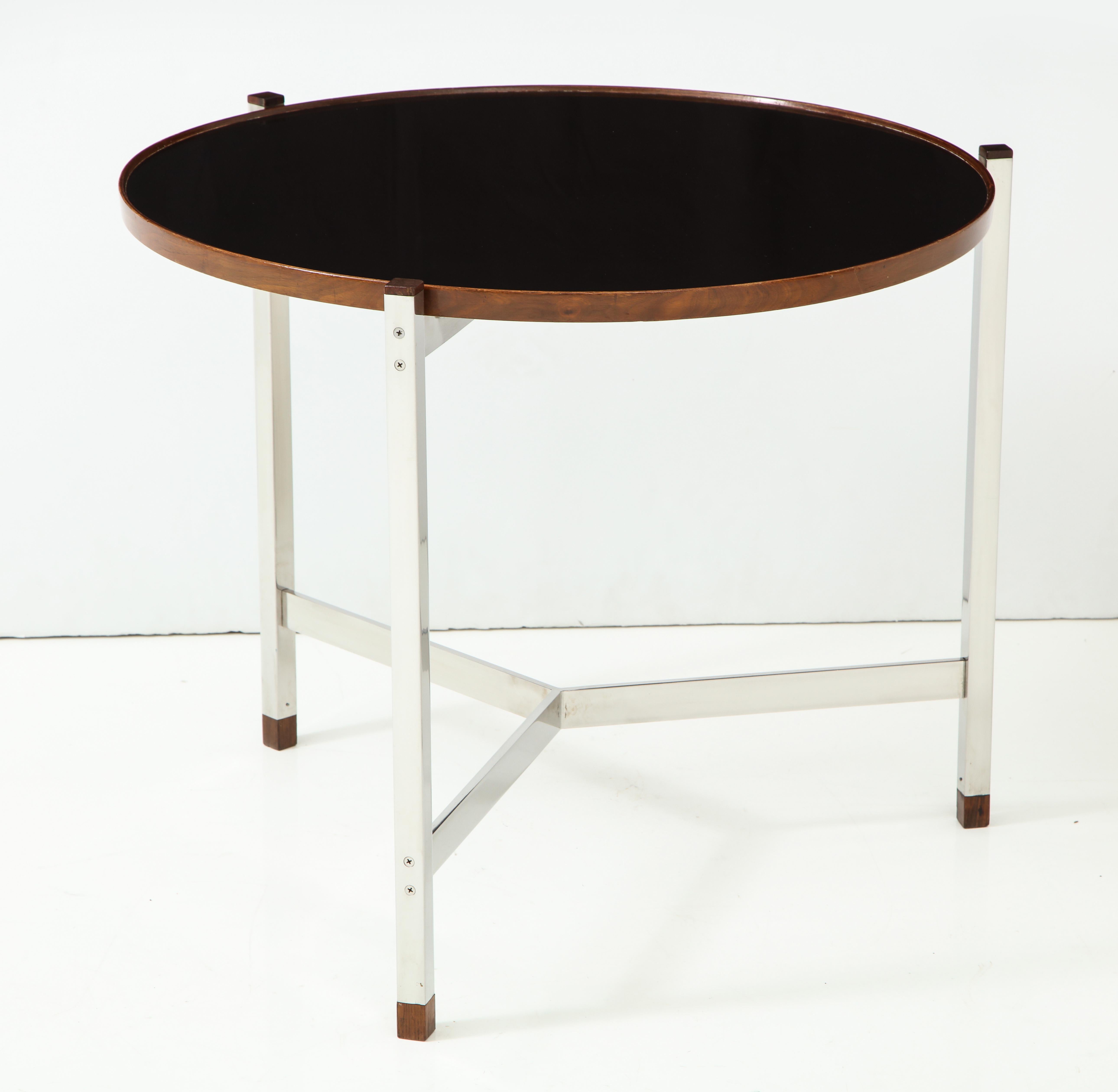 Mid-Century Modern Edward Wormley Occasional Table in Chrome and Micarta