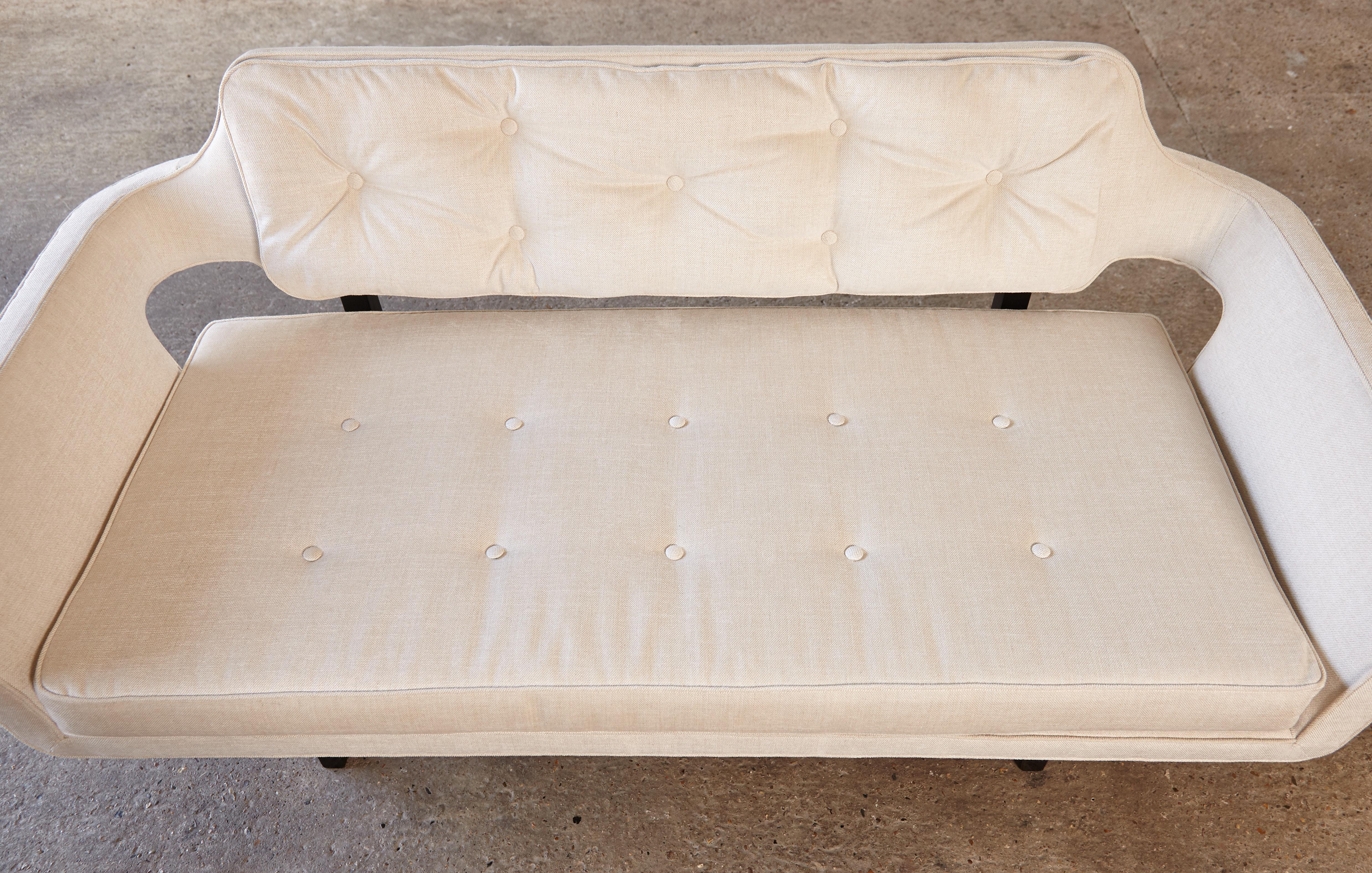 Edward Wormley Sofa mit offenem Rahmen, Dunbar, USA, 1950er Jahre im Angebot 3