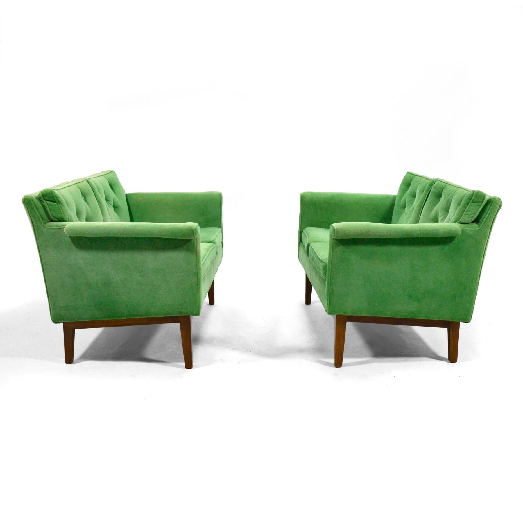 Mid-Century Modern Edward Wormley Pair of Sofas / Settees For Sale