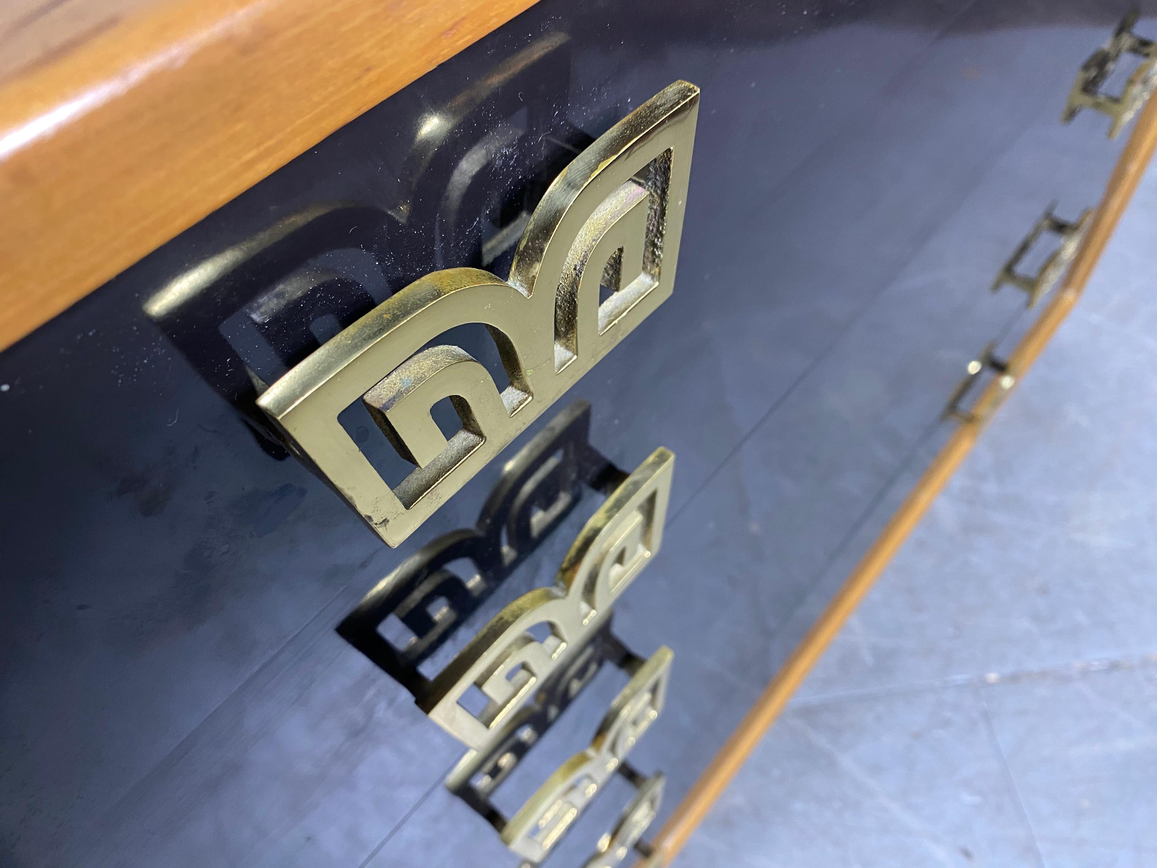 American  Edward Wormley Precedent Dresser for Drexel, stunning custom hardware / finish For Sale