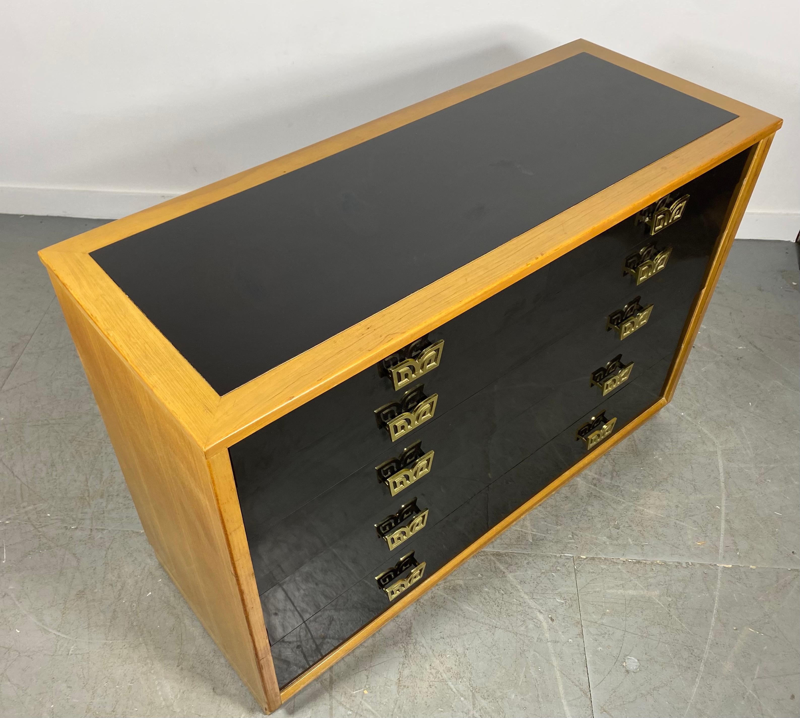  Edward Wormley Precedent Dresser for Drexel, stunning custom hardware / finish In Good Condition For Sale In Buffalo, NY