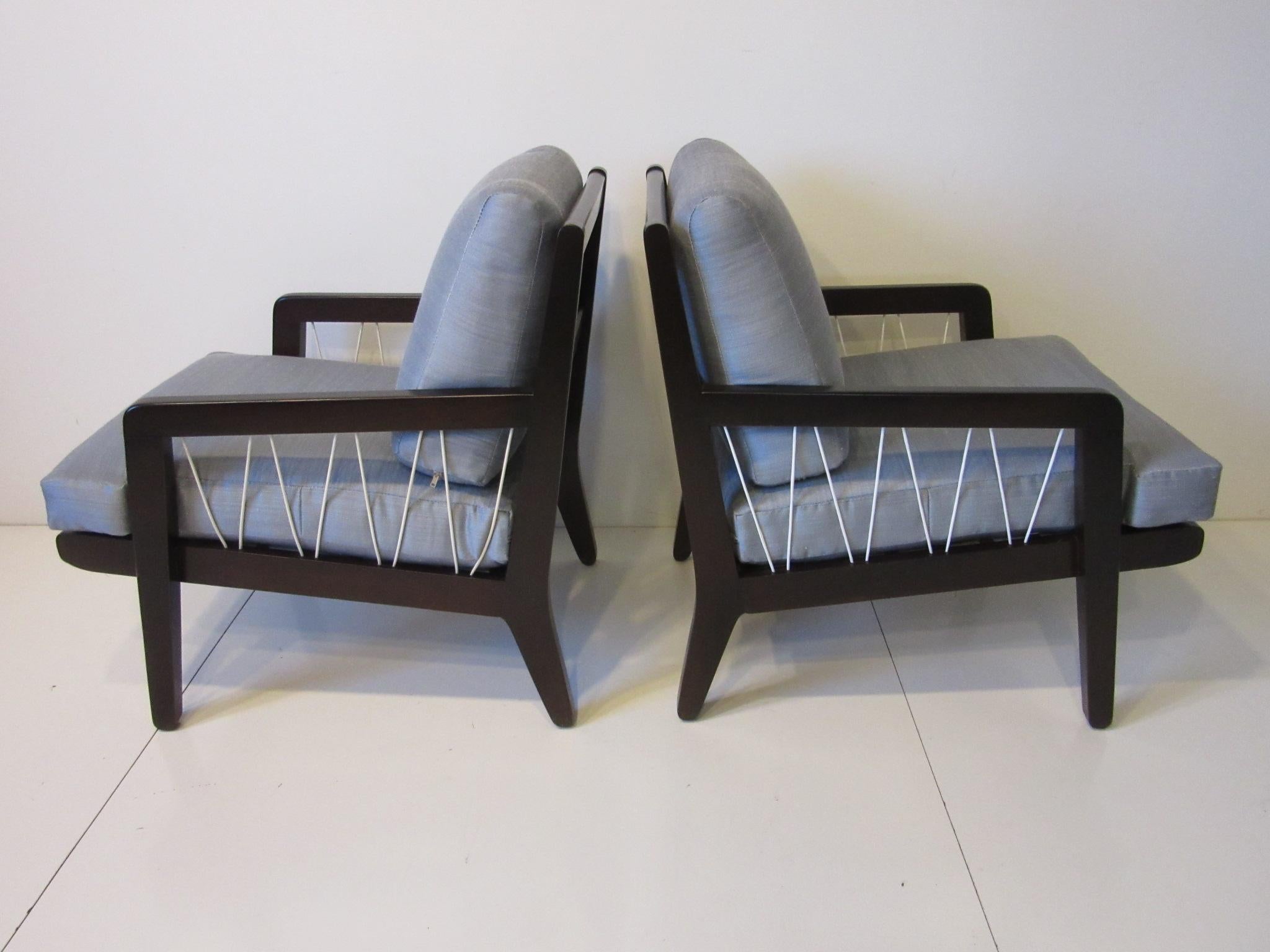 American Edward Wormley Presedent Lounge Chairs for Drexel
