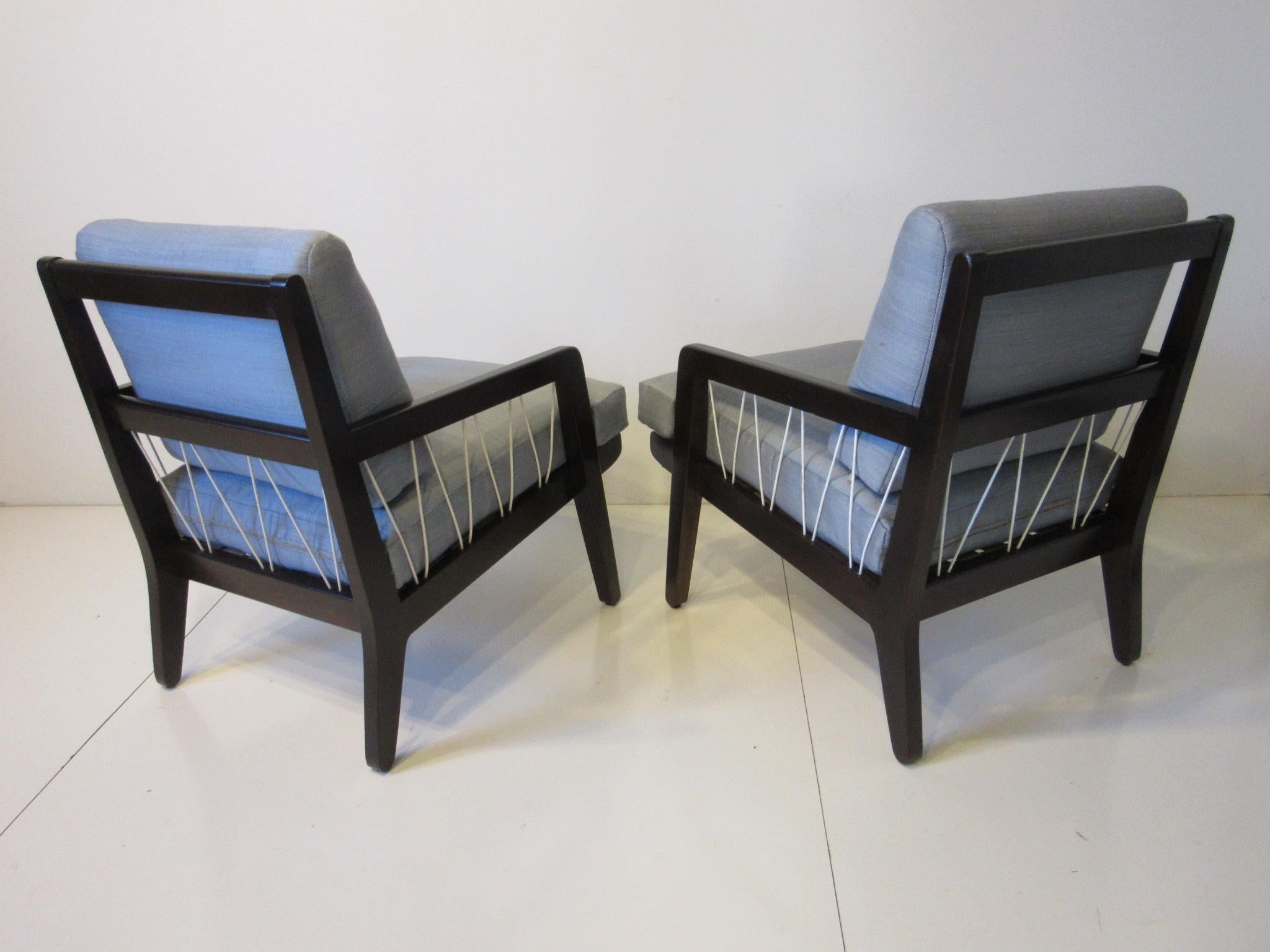 20th Century Edward Wormley Presedent Lounge Chairs for Drexel