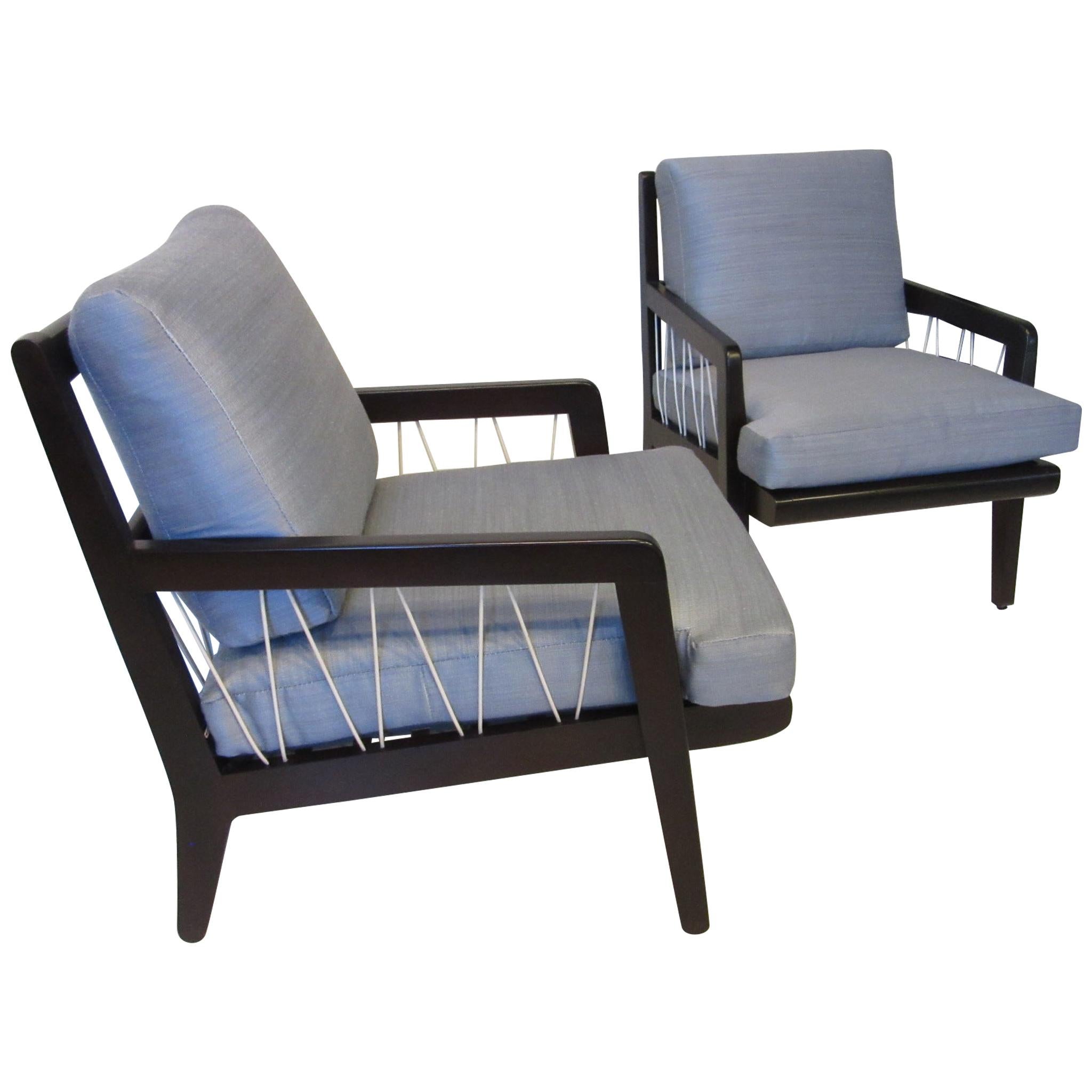 Edward Wormley Presedent Lounge Chairs for Drexel
