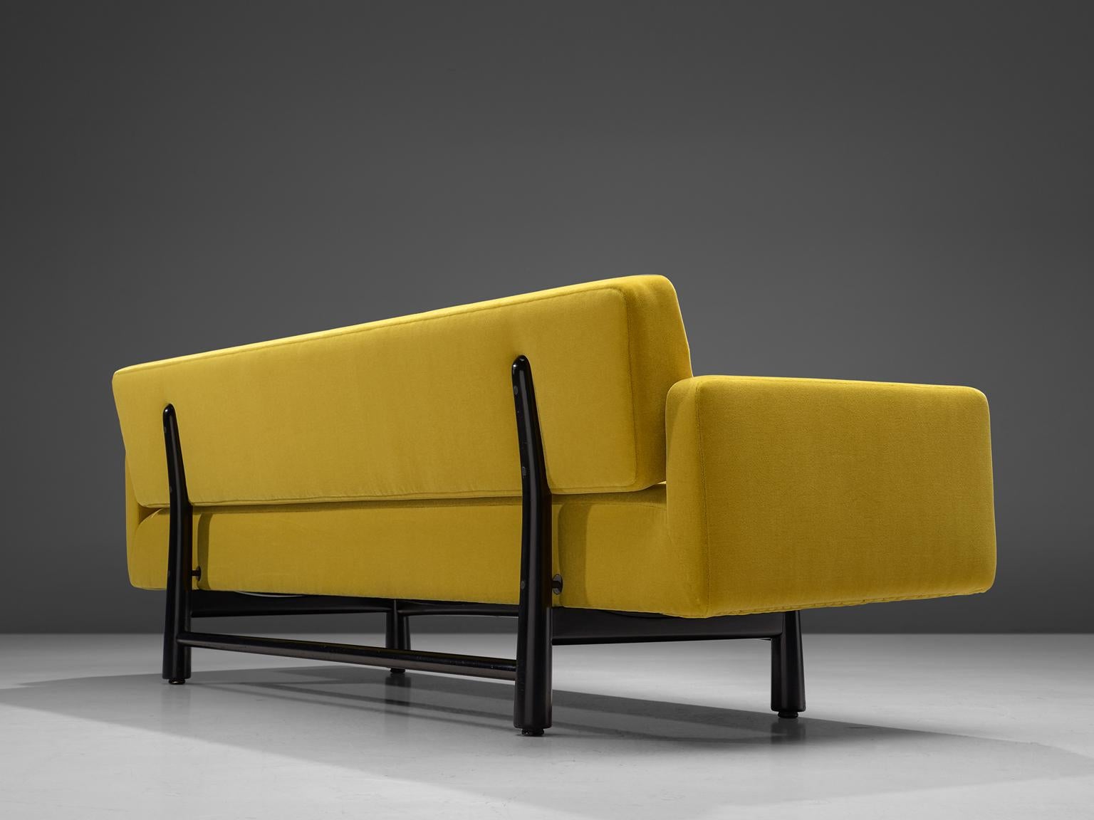 Edward Wormley Reupholstered Yellow Sofa Model 5316 (Mitte des 20. Jahrhunderts)