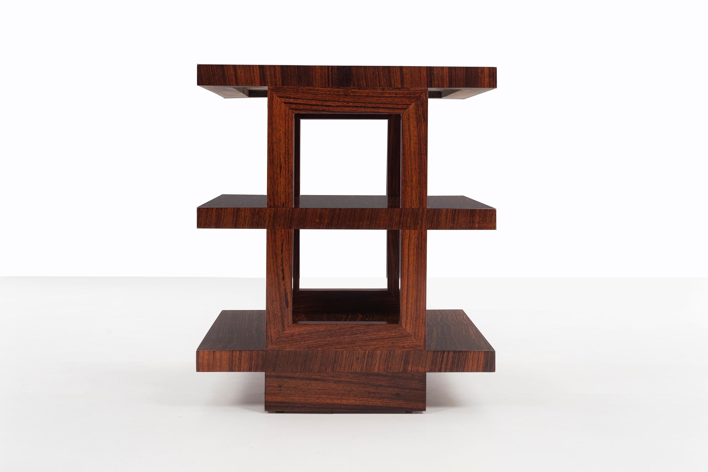 American Edward Wormley Rosewood Tri-Tier Side Tables