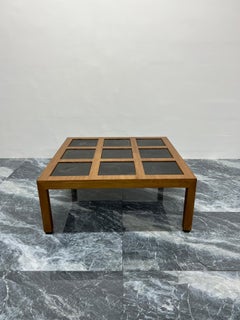 Edward Wormley Sandalwood and Blackened Steel Coffee Table for Dunbar, 1950s