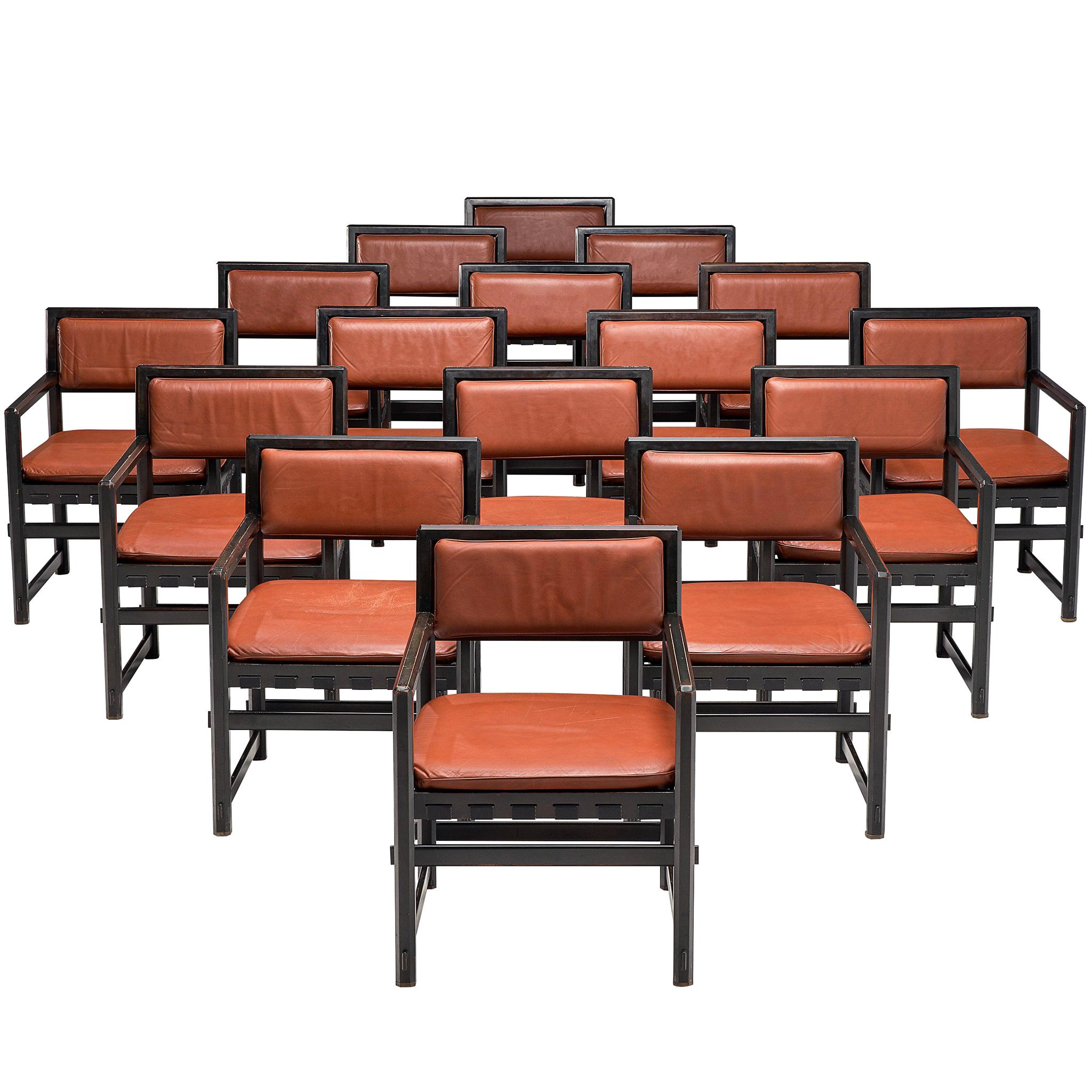 Edward Wormley Set of Sixteen Dining Chairs for Mobilier Universel
