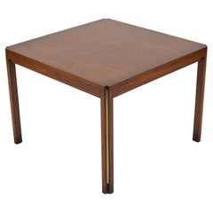 Edward Wormley Side Table with Metal Detail by Dunbar