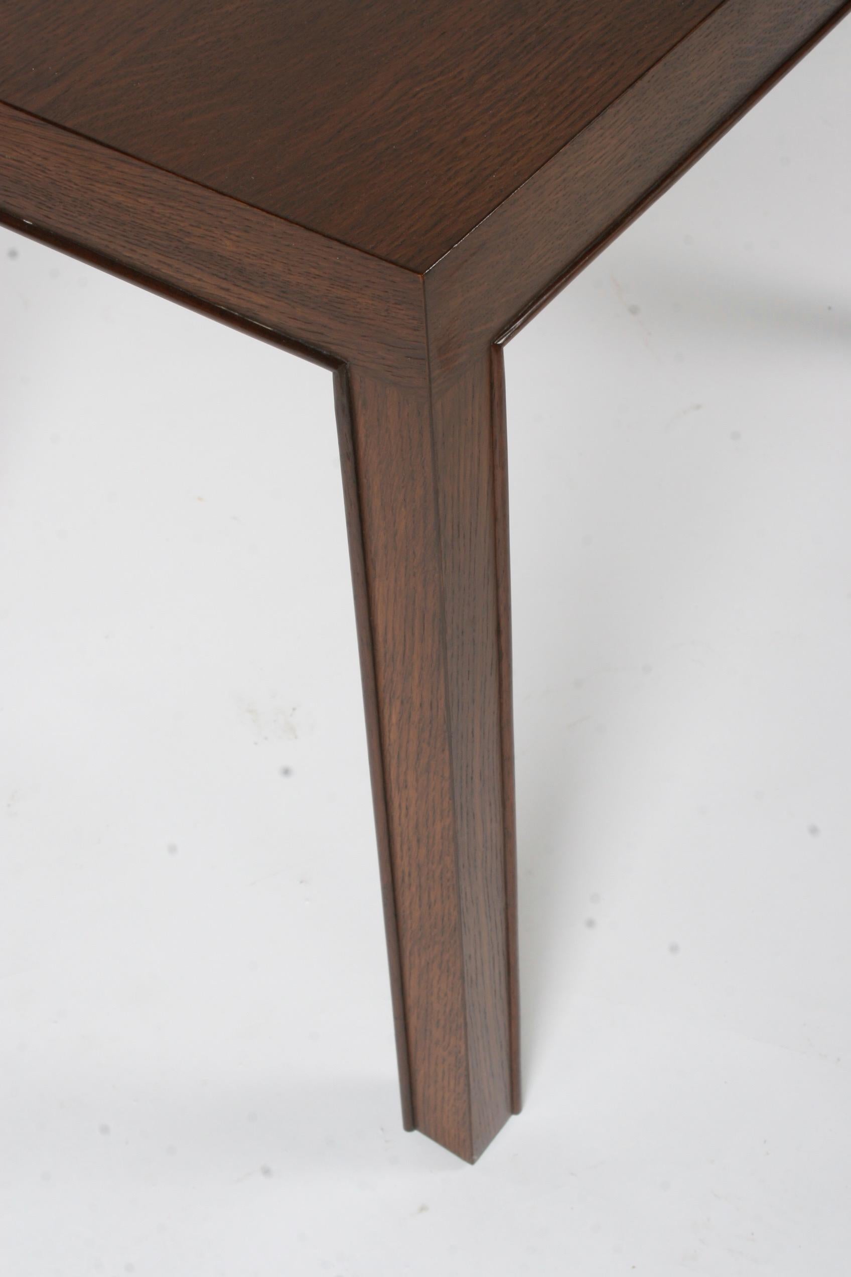 Edward Wormley Side Table with Rosewood Piped Edge In Good Condition In St. Louis, MO