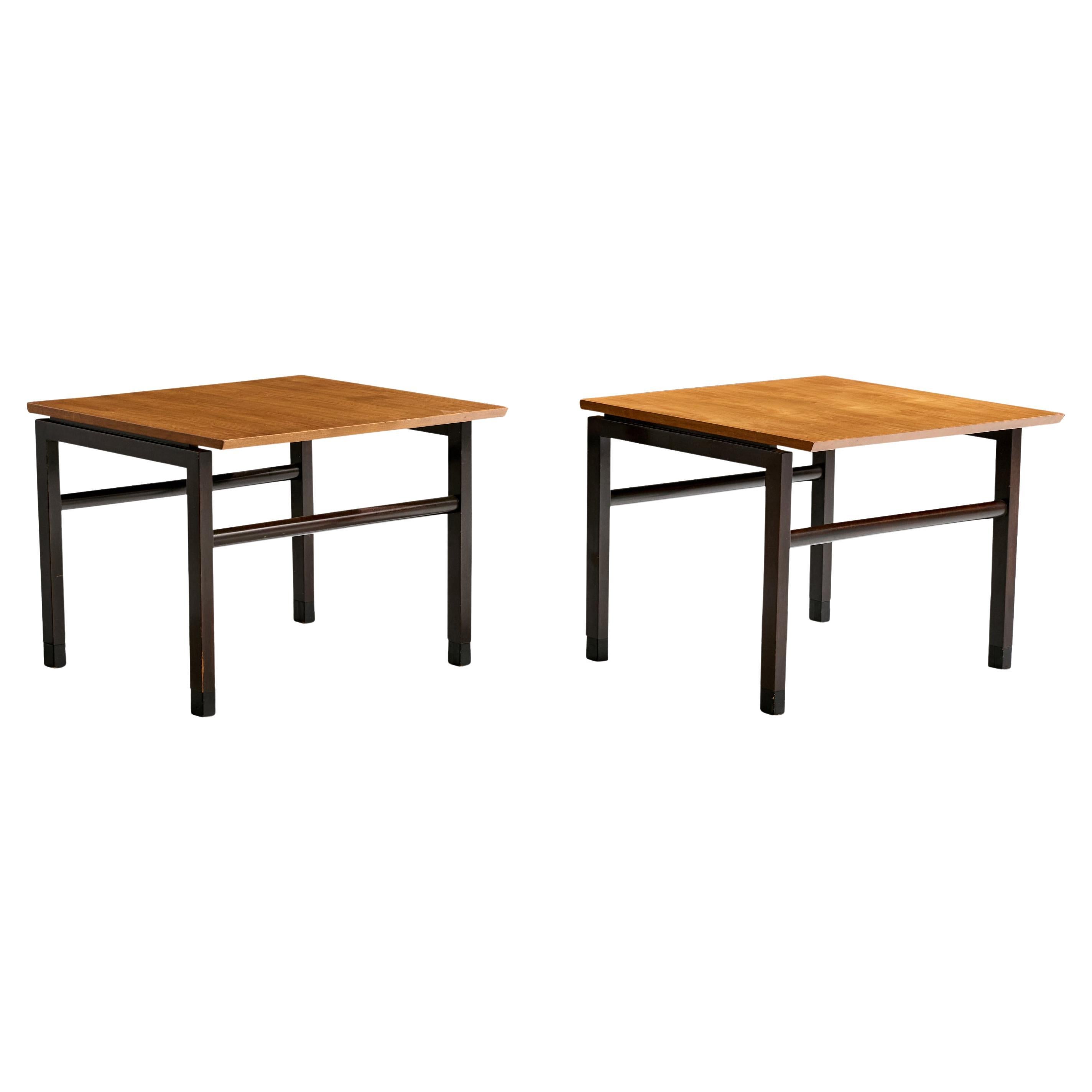 Edward Wormley, Side Tables, Wood, USA, 1960s