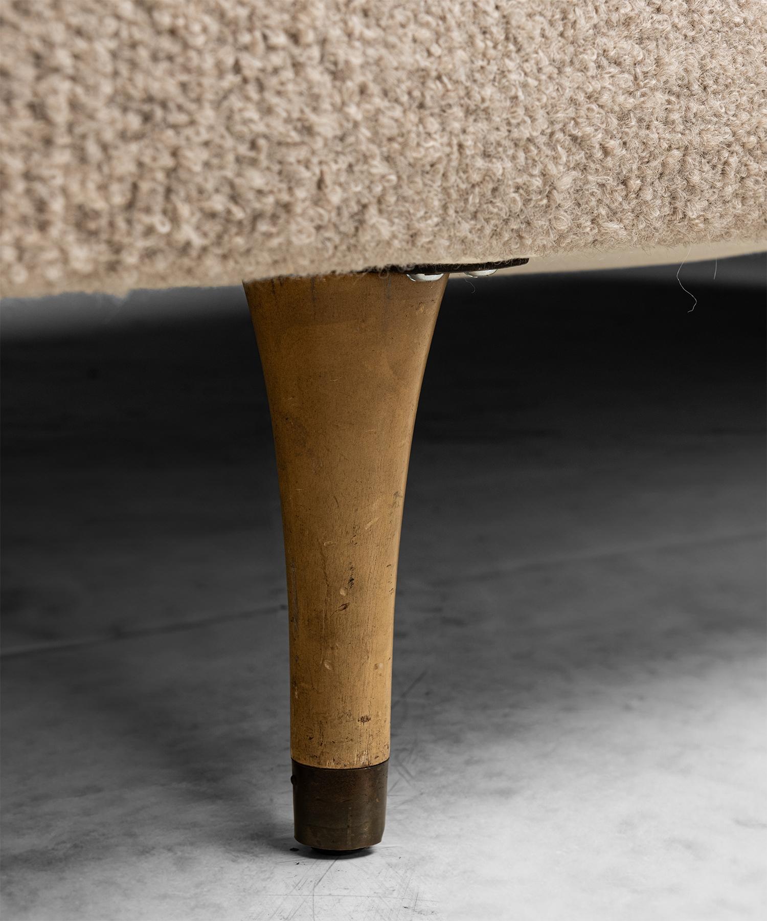 American Edward Wormley Sofa in Rosemary Hallgarten Boucle, circa 1950