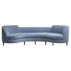 Edward Wormley Sofa in Rosemary Hallgarten Velvet, America 1952