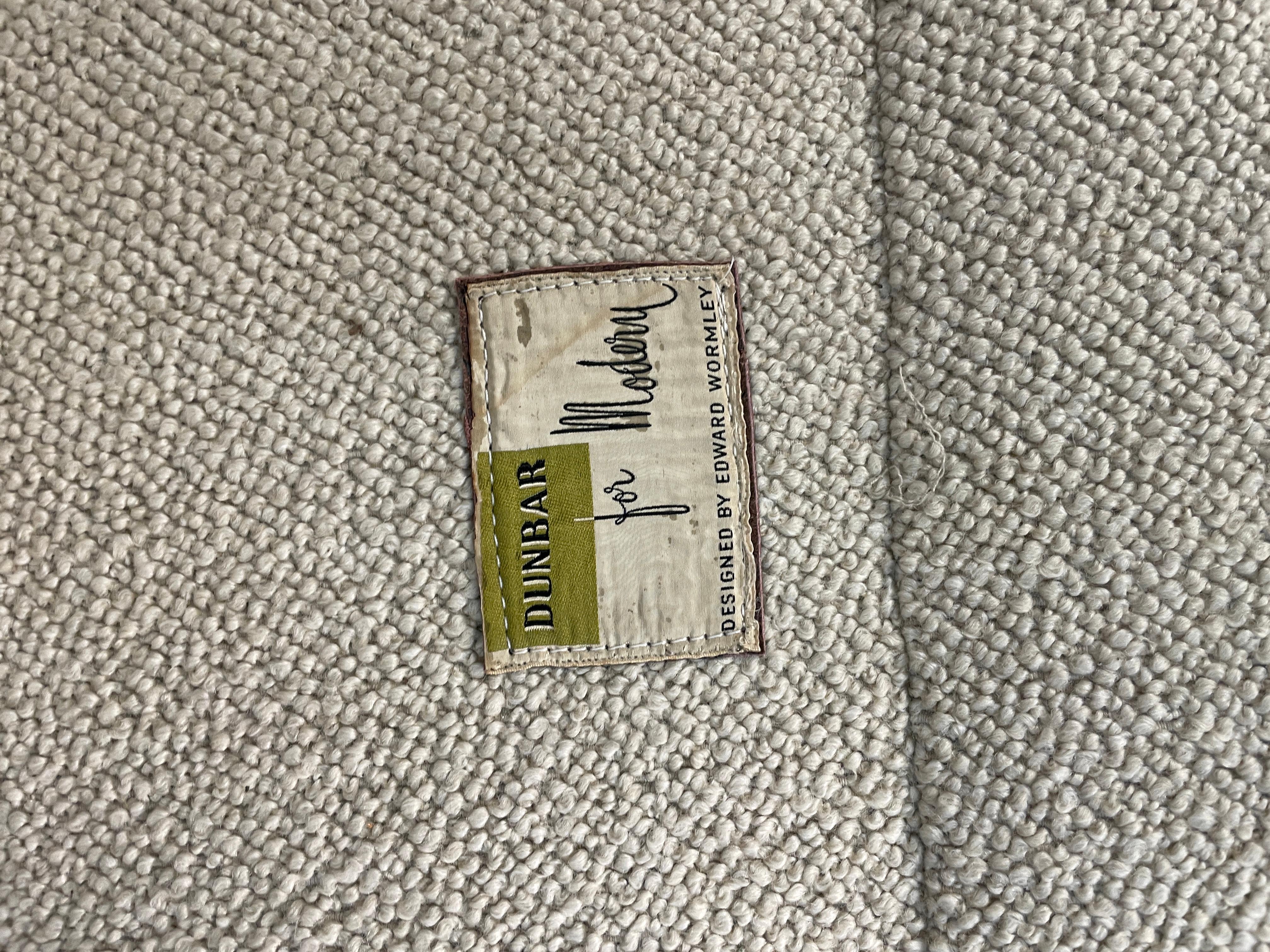 Edward Wormley Sofa with Brass legs for Dunbar In Good Condition In San Diego, CA