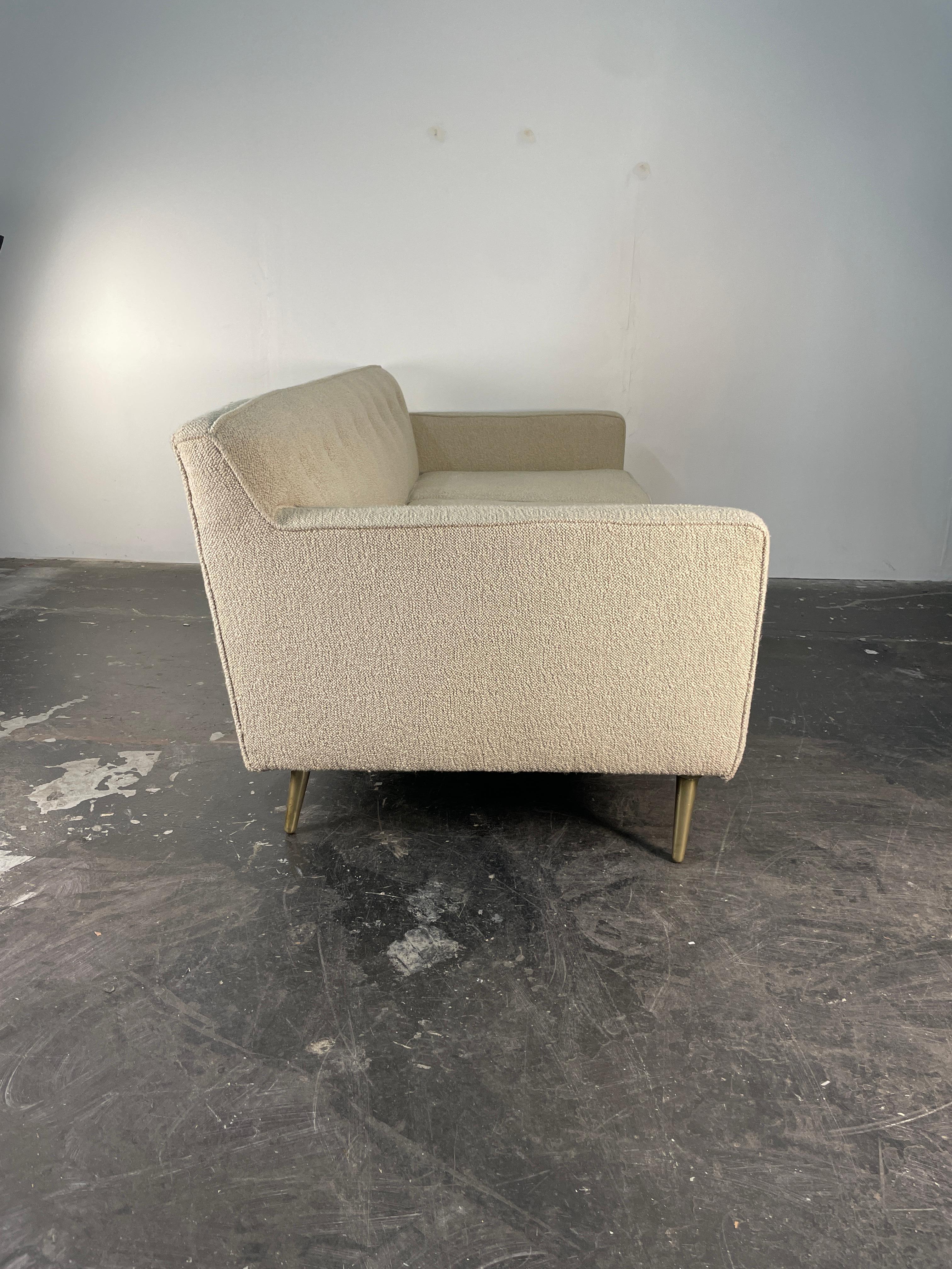 Edward Wormley Sofa with Brass legs for Dunbar 1