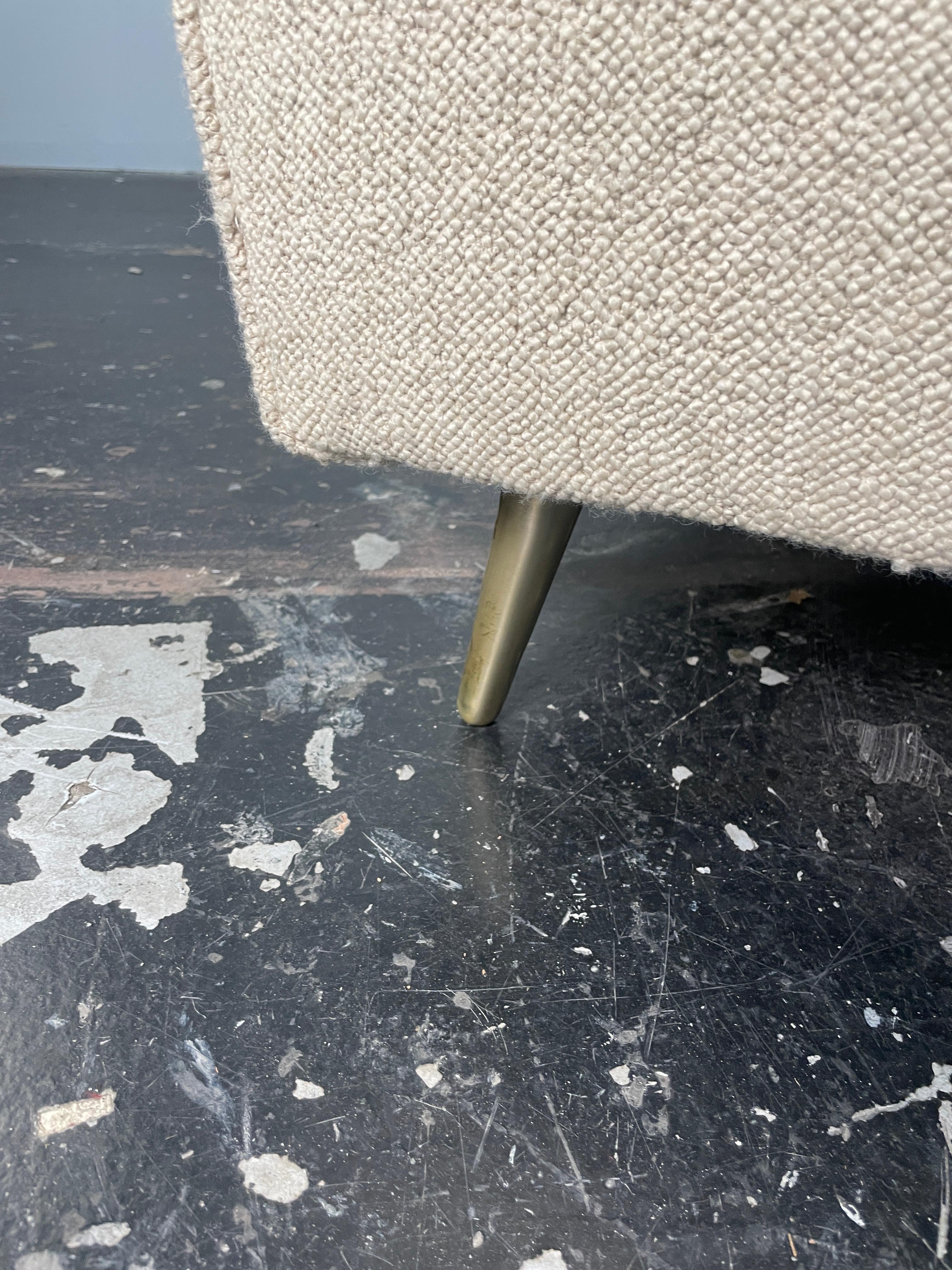 Edward Wormley Sofa with Brass legs for Dunbar 3