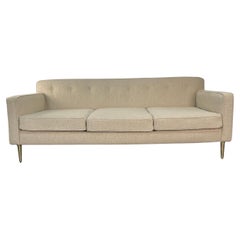 Edward Wormley Sofa with Brass legs for Dunbar