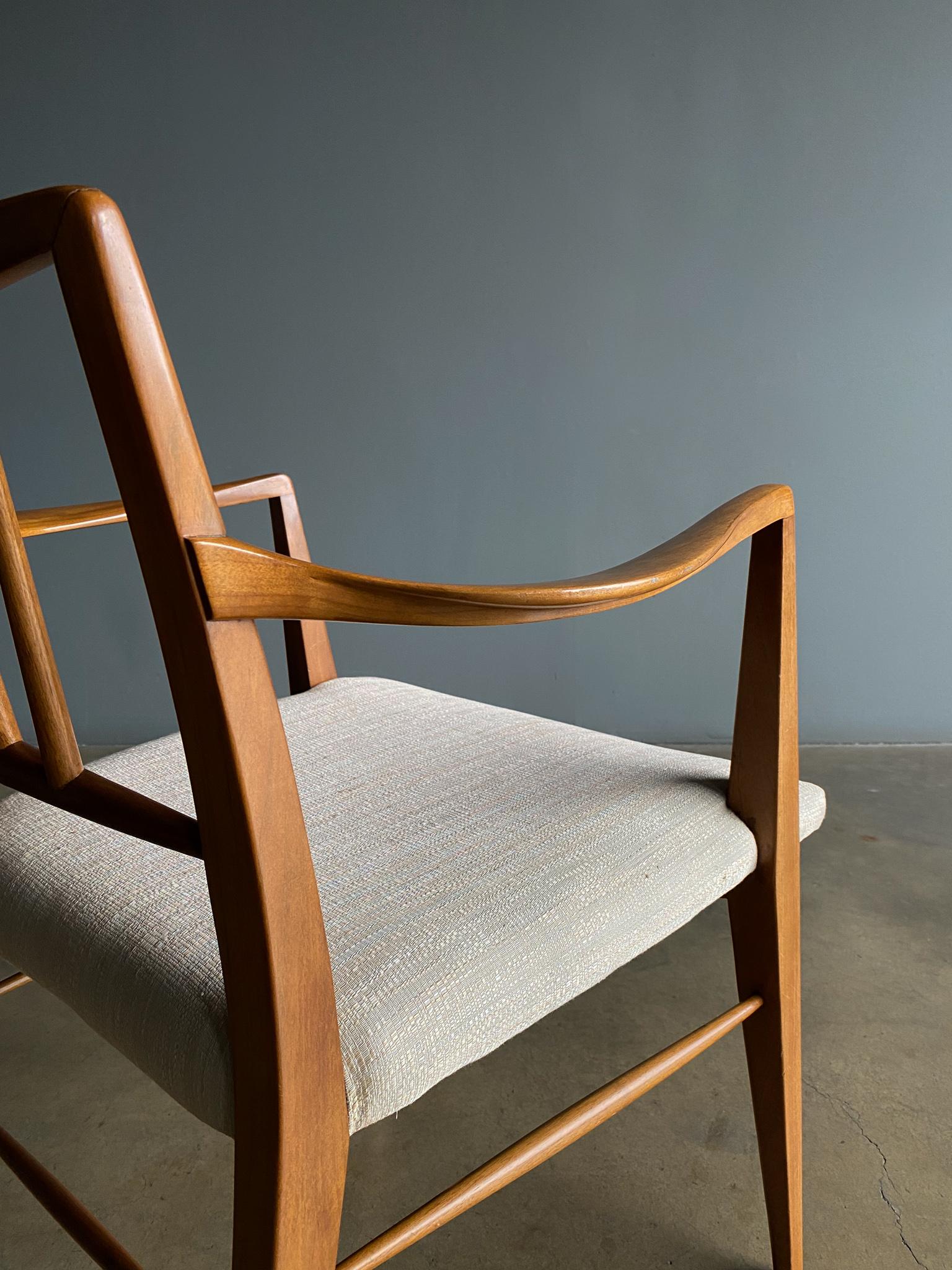 Edward Wormley Spindle Back Armchair for Dunbar, 1950's  8