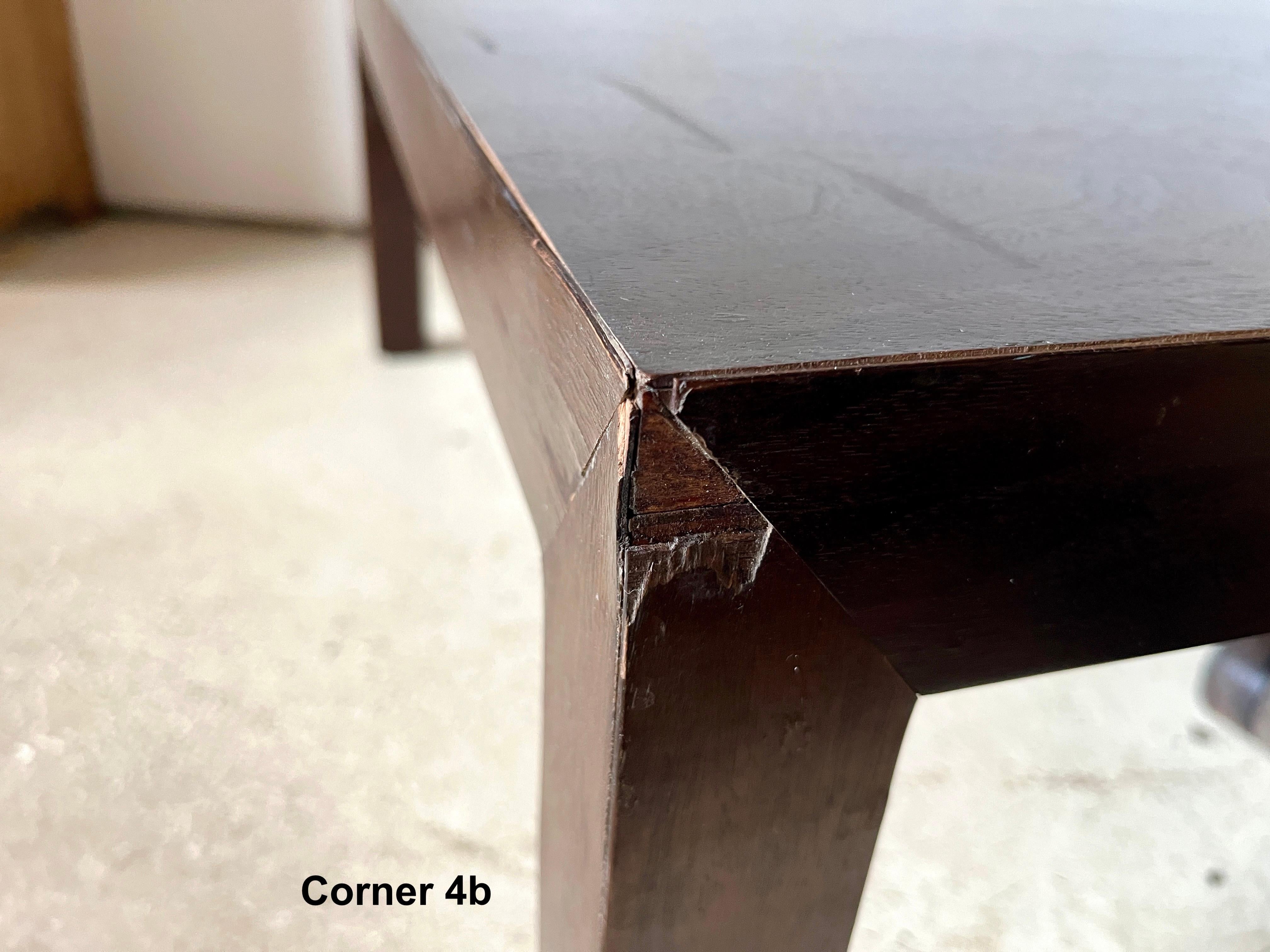 Table basse ou de cocktail Parsons carrée Edward Wormley pour Dunbar Modèle #4475 en vente 2