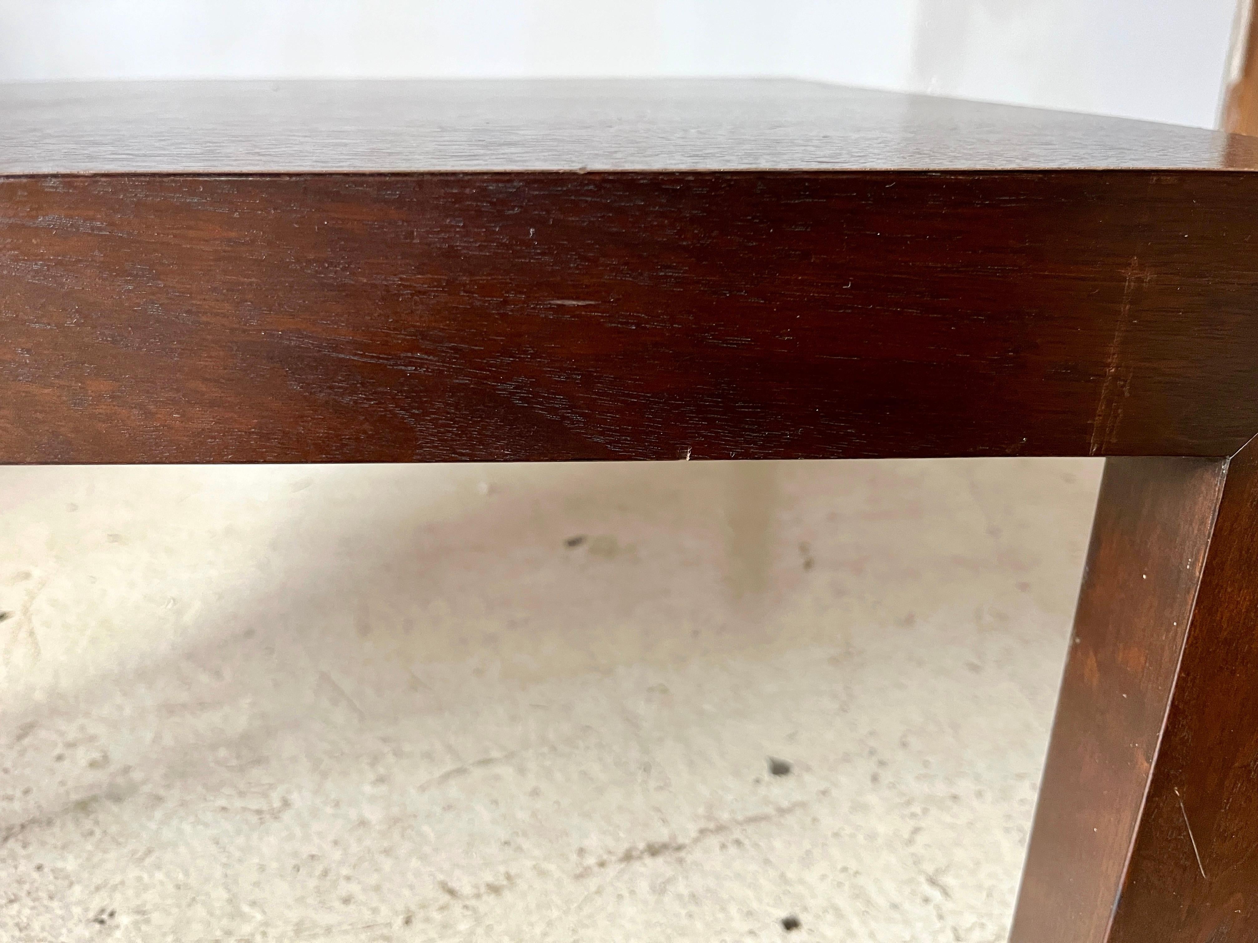 Table basse ou de cocktail Parsons carrée Edward Wormley pour Dunbar Modèle #4475 en vente 4