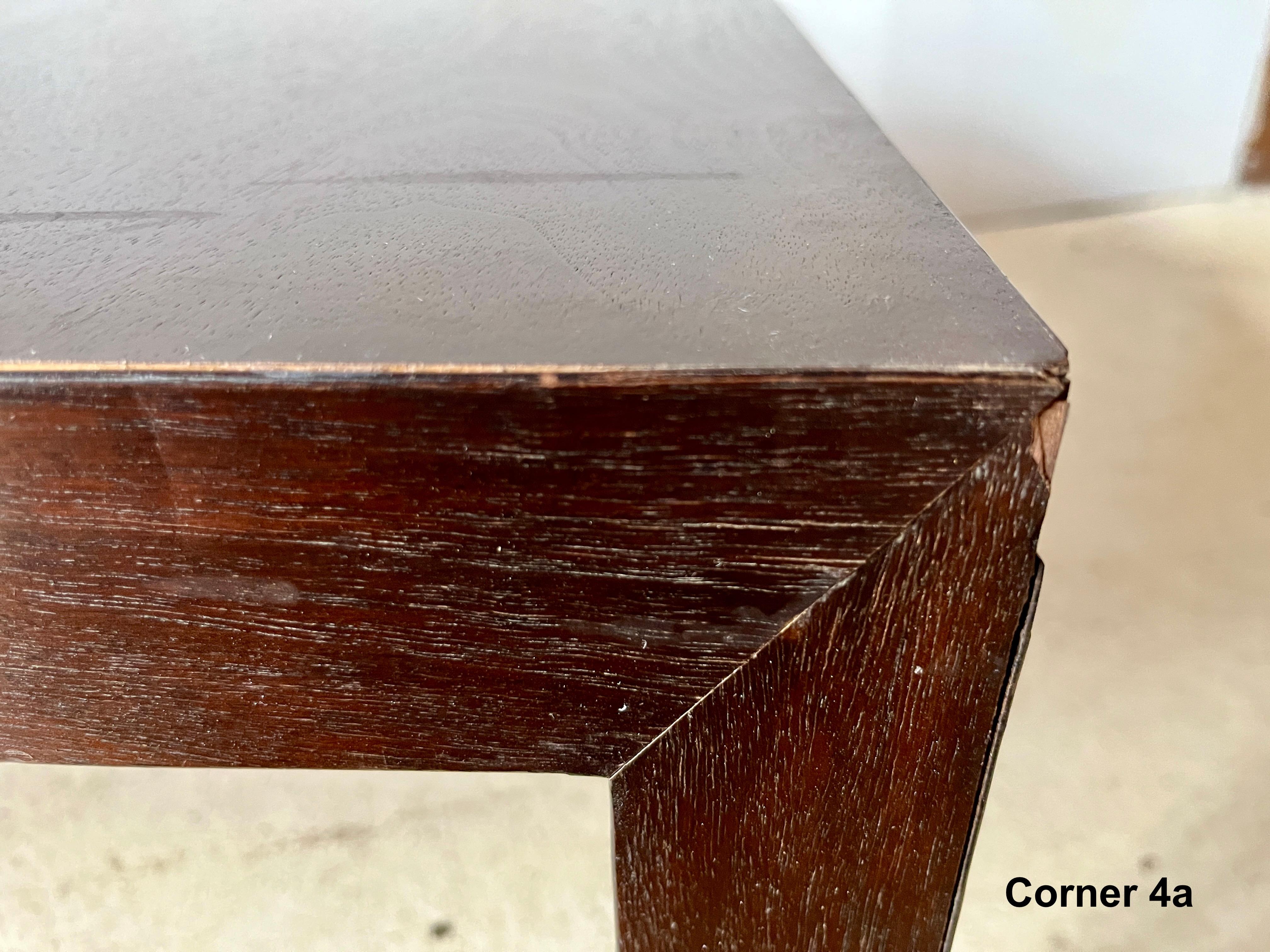 Table basse ou de cocktail Parsons carrée Edward Wormley pour Dunbar Modèle #4475 en vente 1