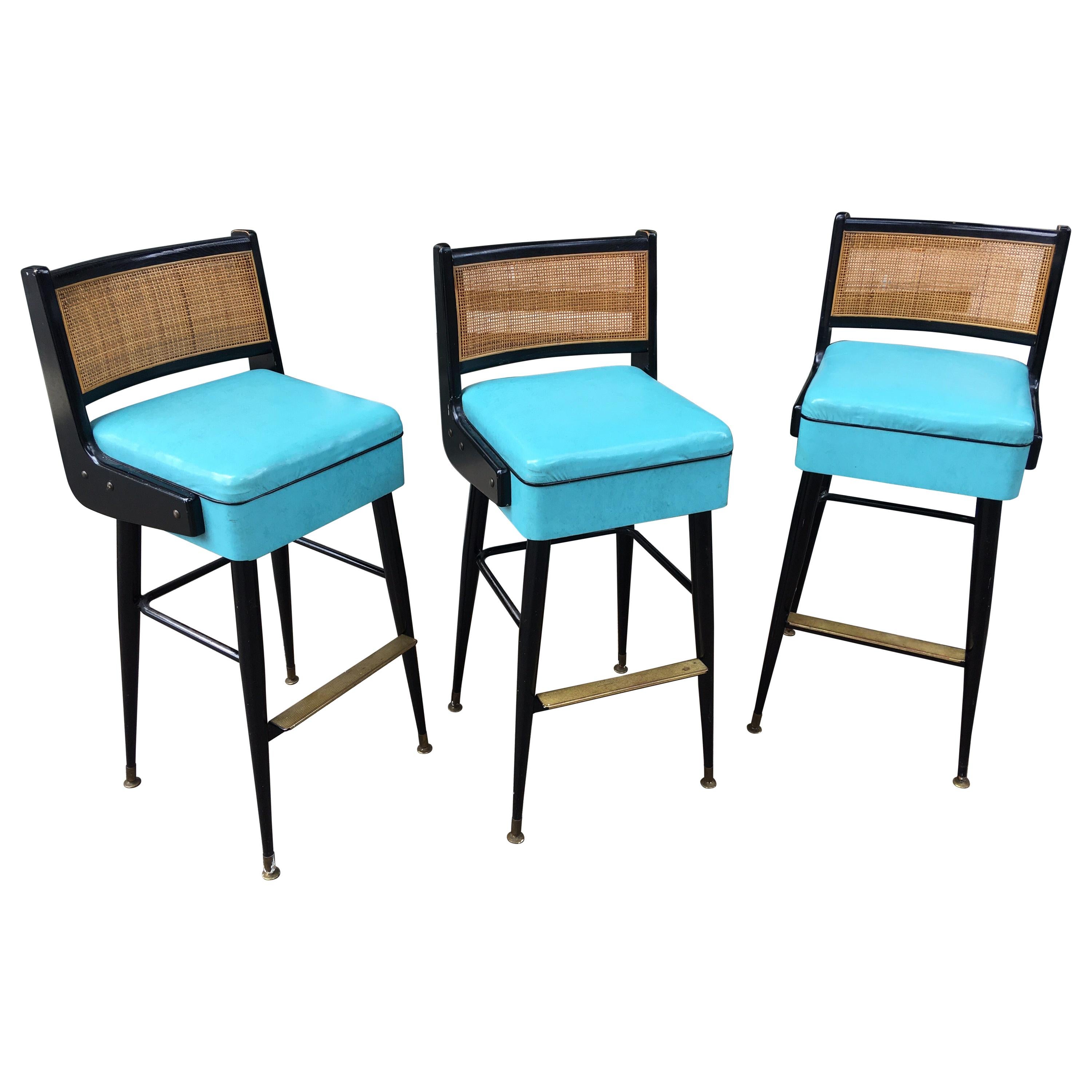 Edward Wormley Style Bar Stools by Brody Furniture