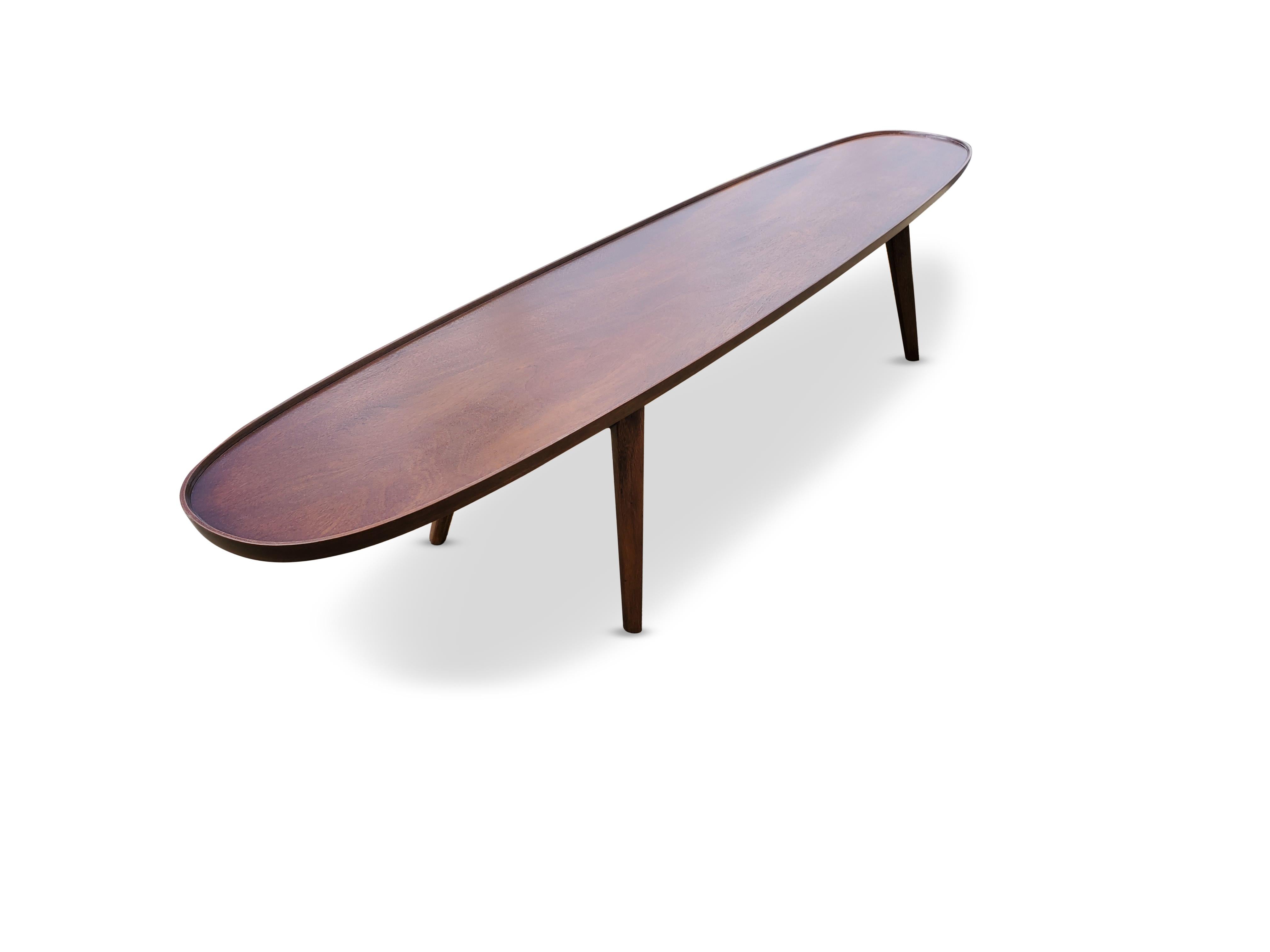 20th Century Edward Wormley Surfboard Coffee Table by Dunbar