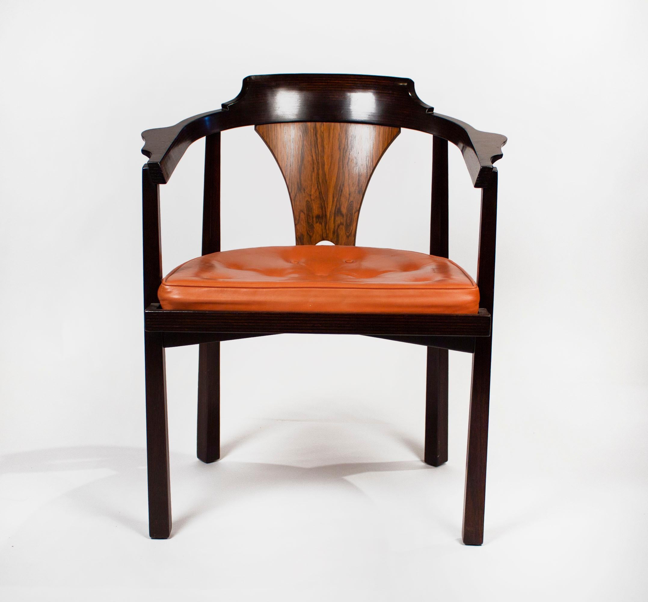 Edward Wormley Table & Chairs for Dunbar with Gertrude & Otto Natzler Tiles 3