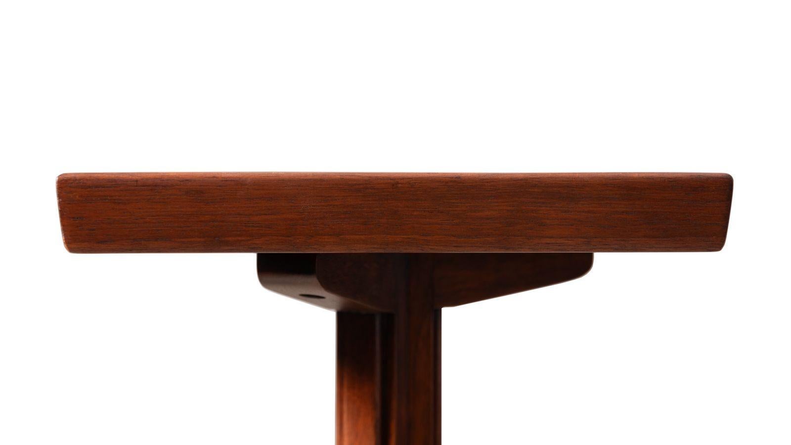 Céramique Table d'appoint Edward Wormley avec carreaux de faïence Natzler pour Dunbar 1960s en vente