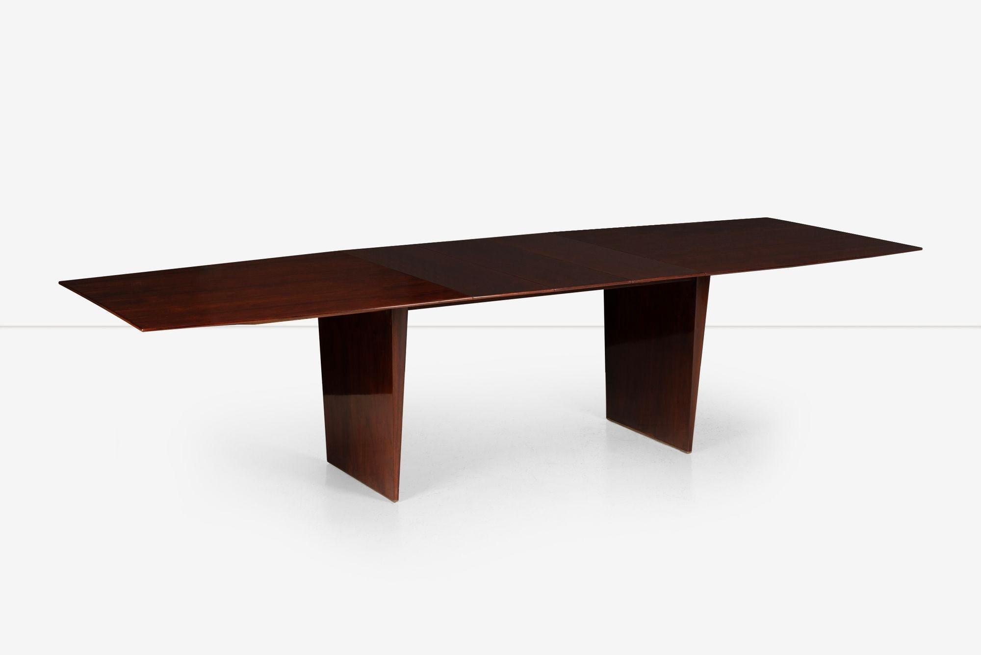 Mesa de comedor extensible Edward Wormley Tawi para Dunbar Moderno de mediados de siglo en venta