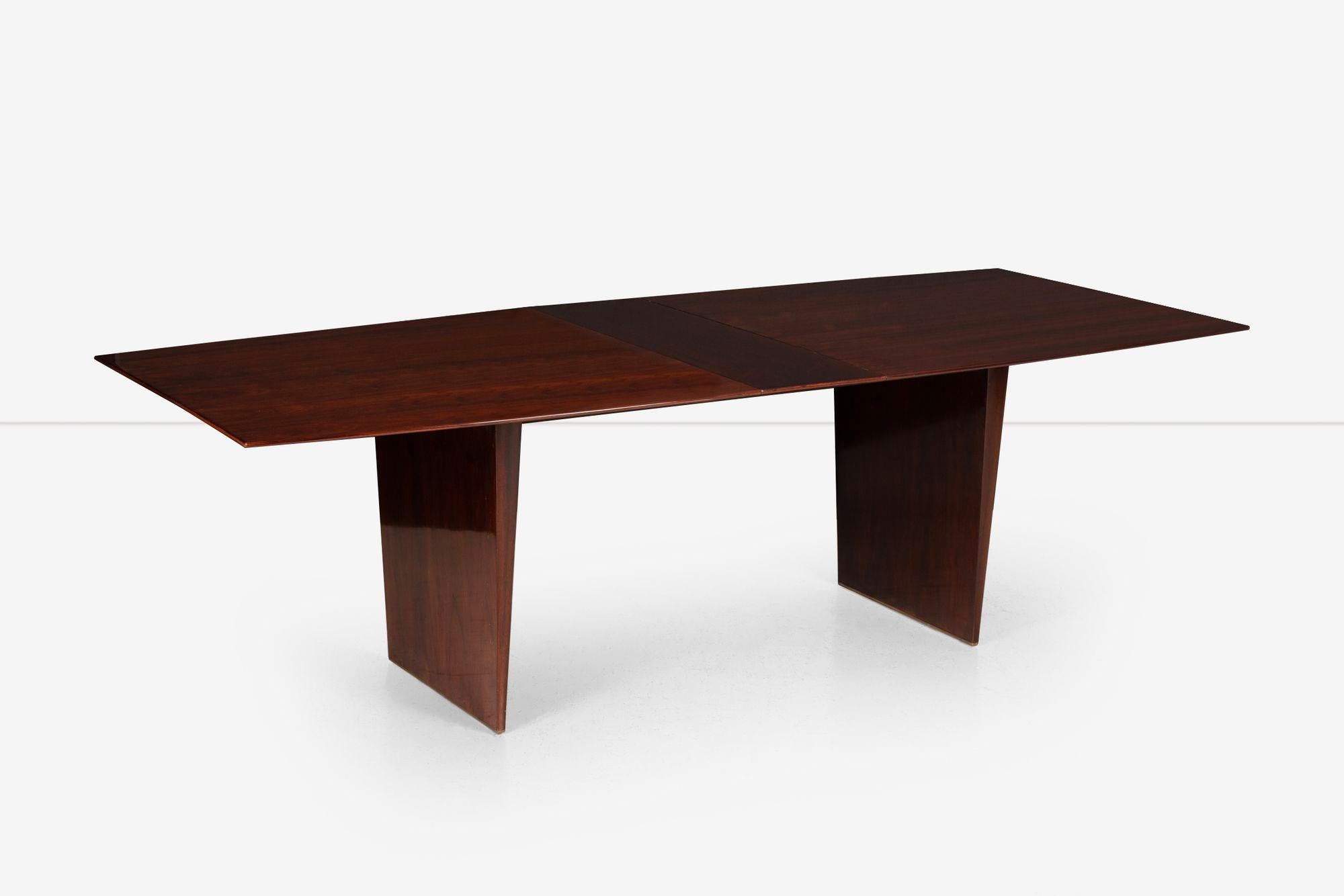 Mesa de comedor extensible Edward Wormley Tawi para Dunbar mediados del siglo XX en venta