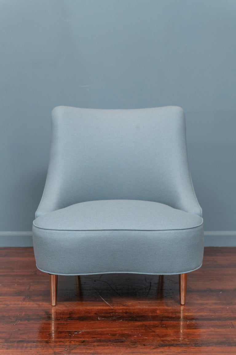 Edward Wormley Teardrop Chairs for Dunbar, Model 5106 For Sale 1