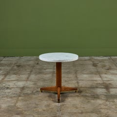 Edward Wormley Terrazzo Round Side Table for Dunbar