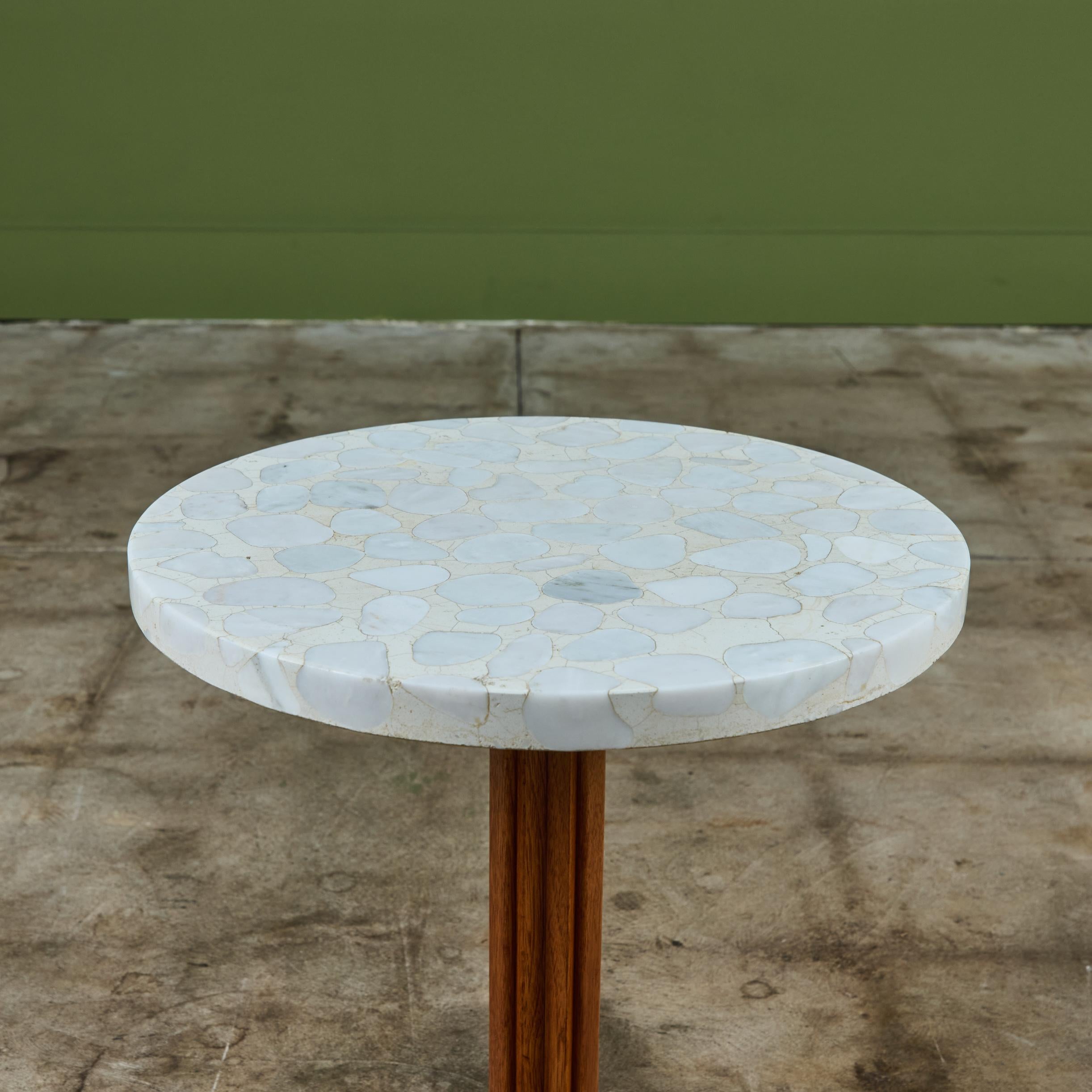 Edward Wormley Terrazzo Round Side Table for Dunbar For Sale 2