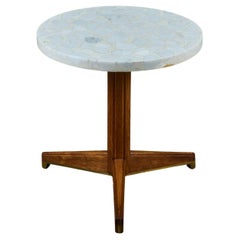 Tavolino rotondo in terrazzo Edward Wormley per Dunbar