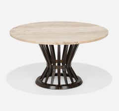 Edward Wormley Travertine Coffee Table ~ Model 5574