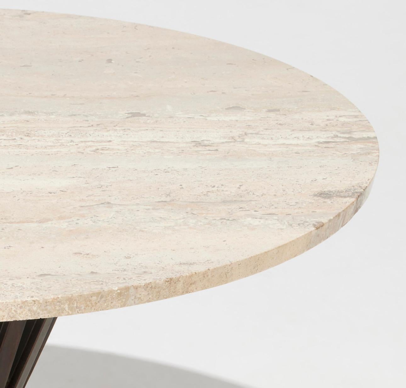 Mid-Century Modern Table basse en travertin Edward Wormley ~ Modèle 5574 en vente