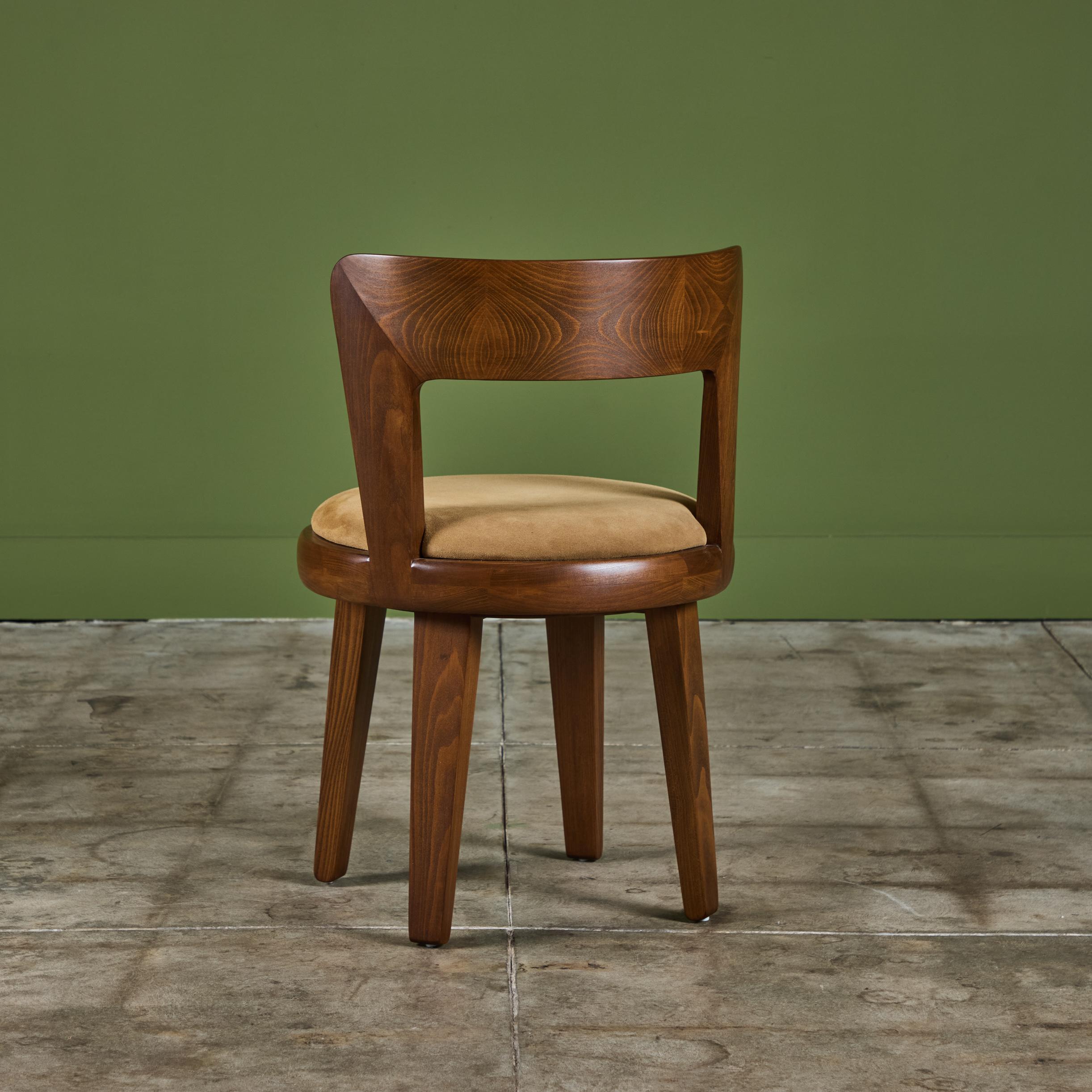Mid-Century Modern Edward Wormley Vanity Swivel Stool for Drexel Precedent