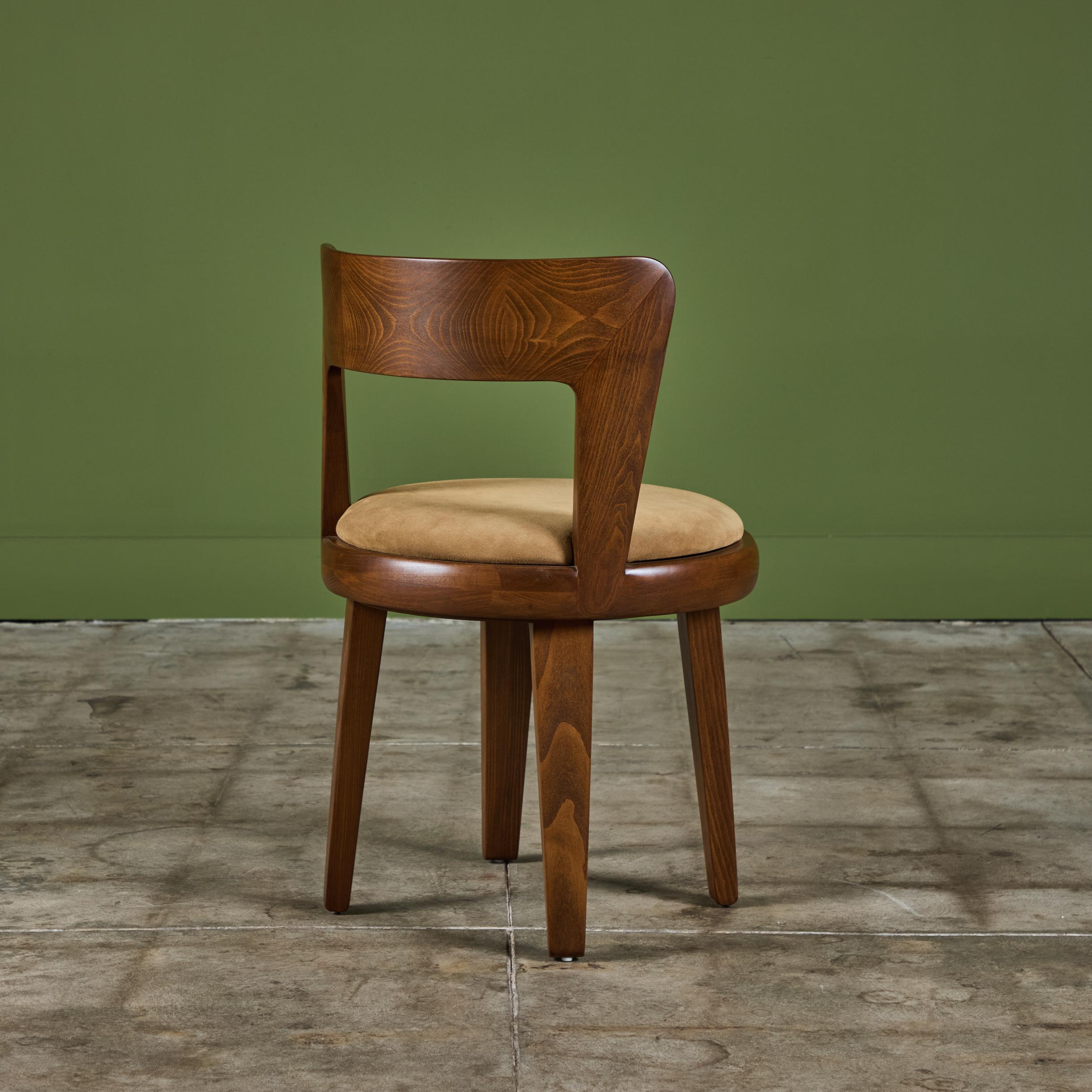 Edward Wormley Vanity Swivel Stool for Drexel Precedent In Excellent Condition In Los Angeles, CA