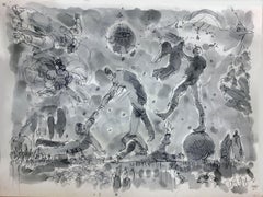 walk on the wild side, Técnica mixta sobre papel de acuarela