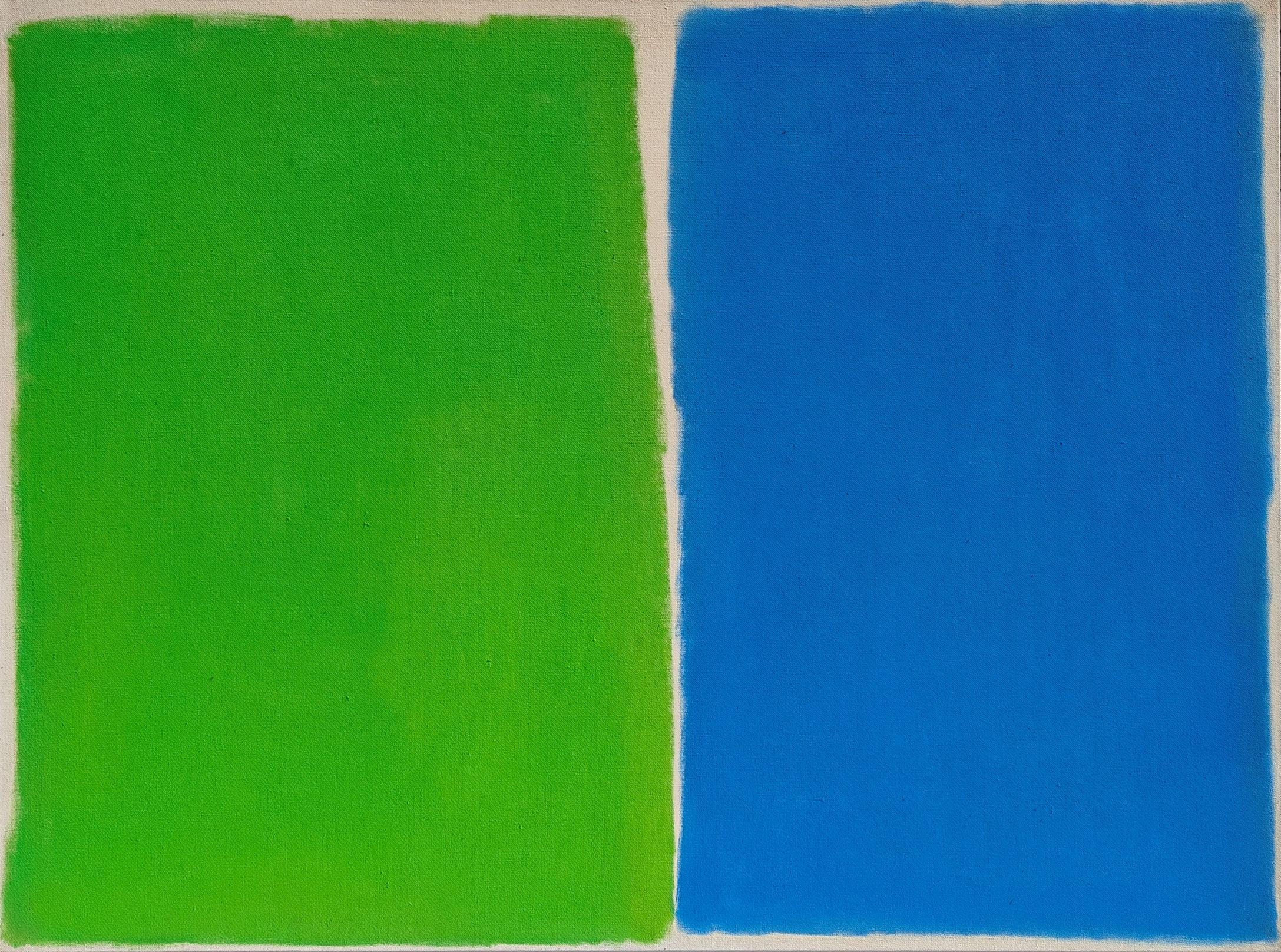 "Kamakura" Edward Zutrau, 1963 Composizione cromatica espressionista astratta