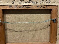 "Sin título" Edward Zutrau, 1963 Pintura expresionista abstracta post-pictórica