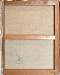 "Senza titolo" Edward Zutrau, 1963 Opera espressionista di astrazione post-pittorica