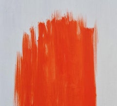 "Senza titolo" Edward Zutrau, Blu, Whiting e Rosso, Campo di colore, Gestuale, Luminoso