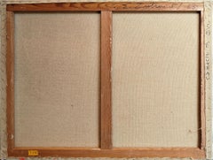 "Untitled" Edward Zutrau, Mid Century Abstract Expressionist Colorist Painting