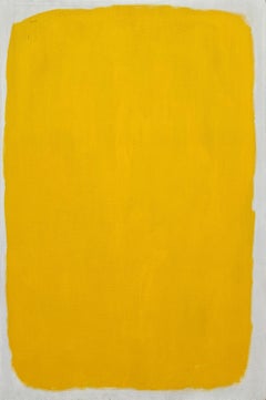 "Untitled" Edward Zutrau, Yellow, Bright, Minimalist Color Filed Work, Vibrant