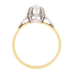 Edwardian 0.30 Carat Diamond Solitaire Ring, circa 1910