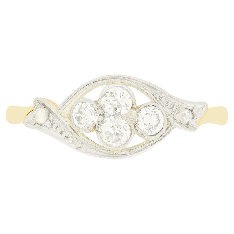 Edwardian 0.40ct Diamond Cluster Ring, c.1910s