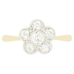 Edwardian 0.40ct Diamond Daisy Cluster Ring, ca. 1910s