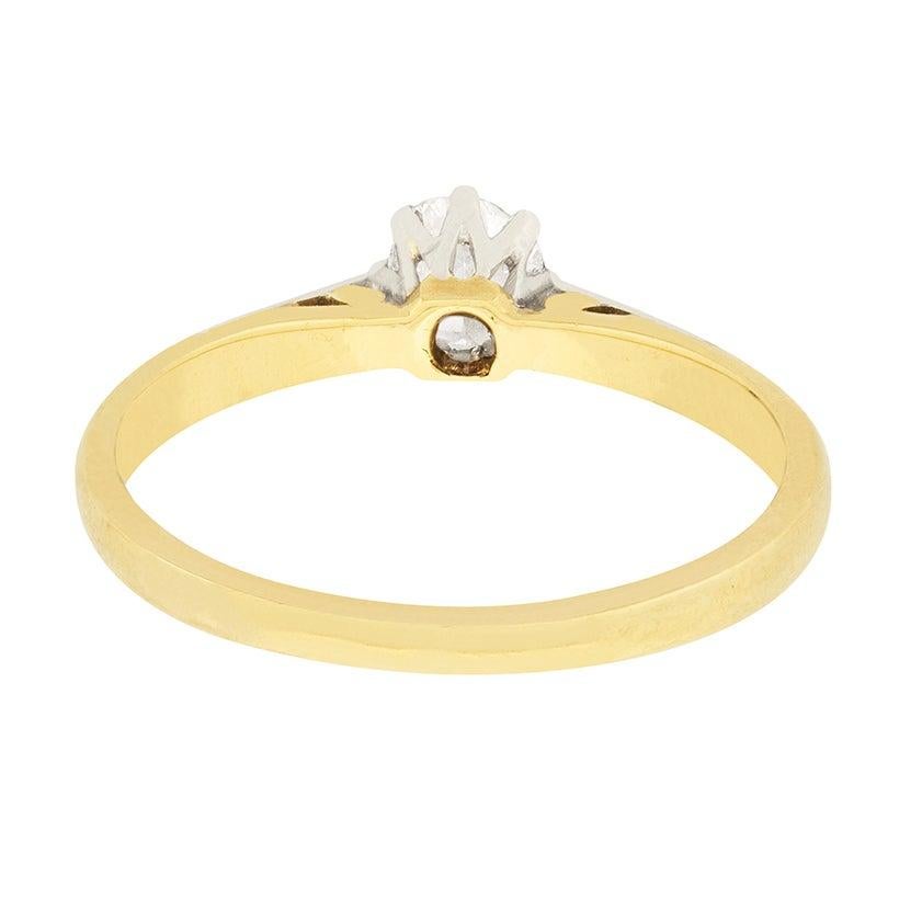 En vente :  Solitaire édouardien en diamants de 0,45 carat, c. 1910 4